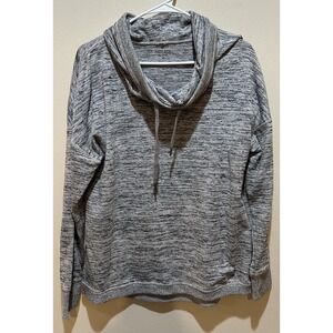 Athleta Women's  Blisfful Cowl Neck Heather Gray Pullover‎ Size Medium